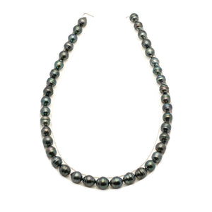 40pcs Dark Green 8-11mm - CL AAA/AA Quality Tahitian Pearl Necklace NL1794 LP4