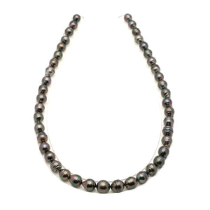 44pcs Green Cherry 8-11mm - CL AAA/AA Quality Tahitian Pearl Necklace NL1795 LP4