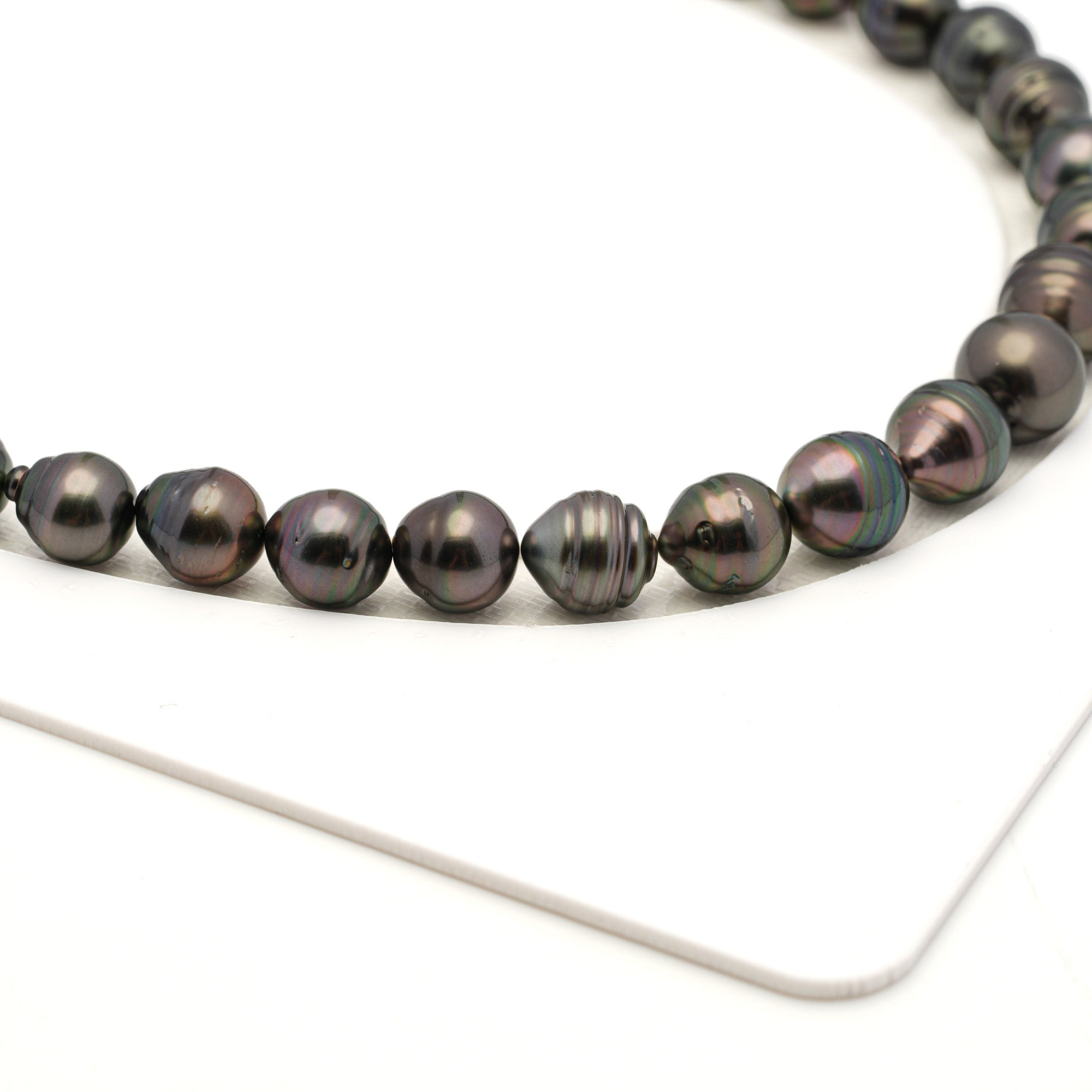 44pcs Green Cherry 8-11mm - CL AAA/AA Quality Tahitian Pearl Necklace NL1795 LP4