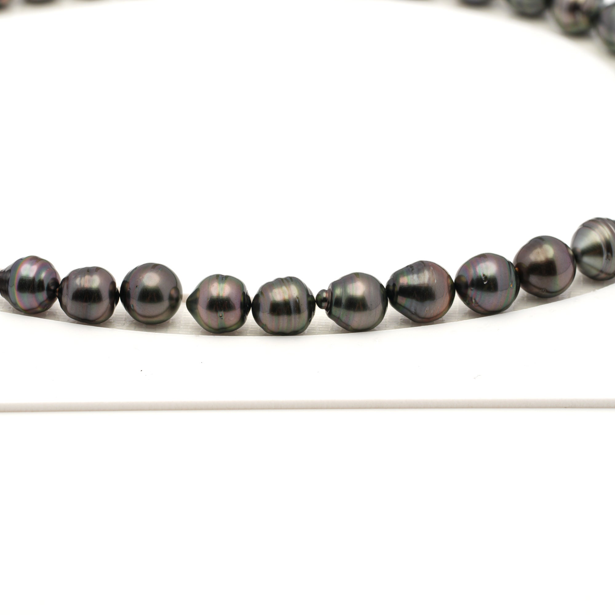 44pcs Green Cherry 8-11mm - CL AAA/AA Quality Tahitian Pearl Necklace NL1795 LP4