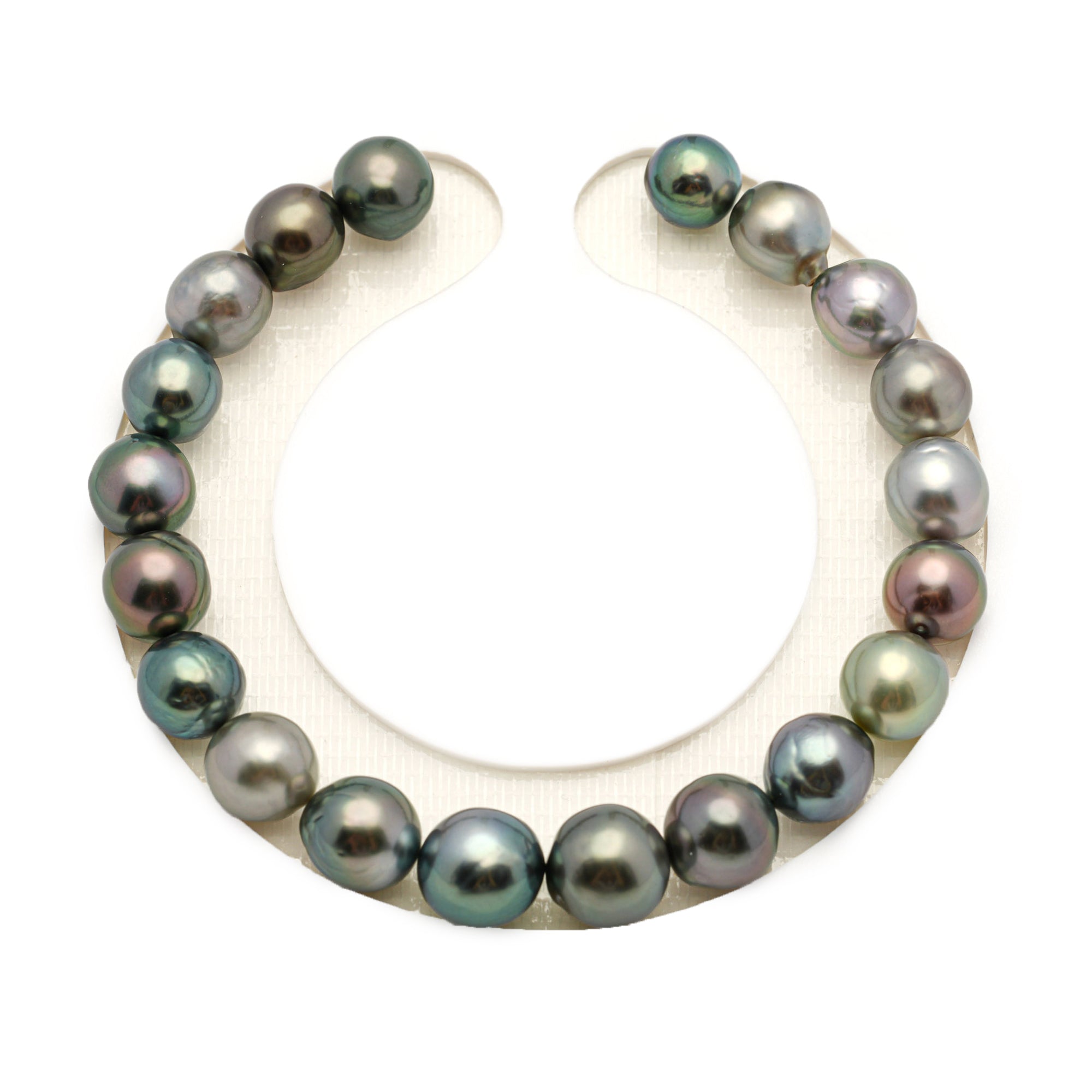20pcs Multicolor 8-10mm - SR/NR AAA/AA Quality Tahitian Pearl Bracelet BR2532 LP4