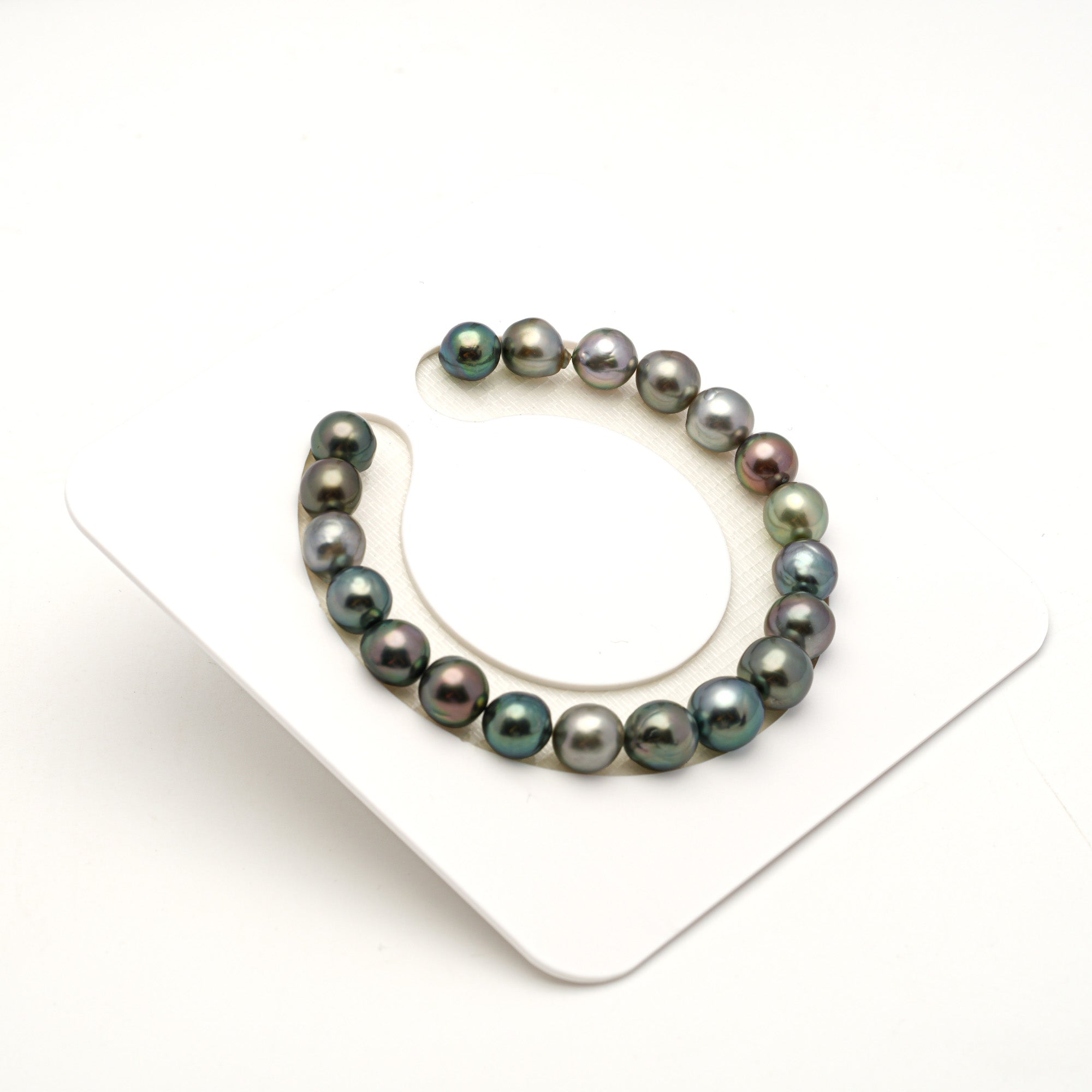 20pcs Multicolor 8-10mm - SR/NR AAA/AA Quality Tahitian Pearl Bracelet BR2532 LP4