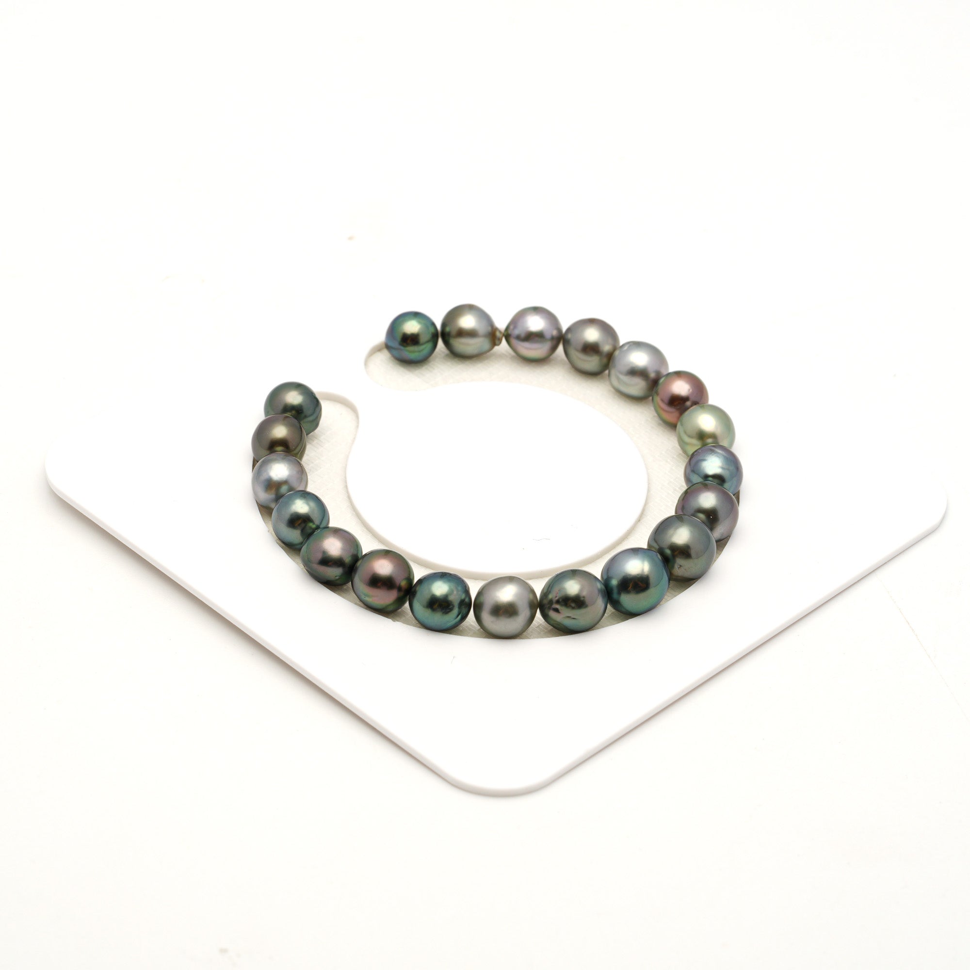 20pcs Multicolor 8-10mm - SR/NR AAA/AA Quality Tahitian Pearl Bracelet BR2532 LP4
