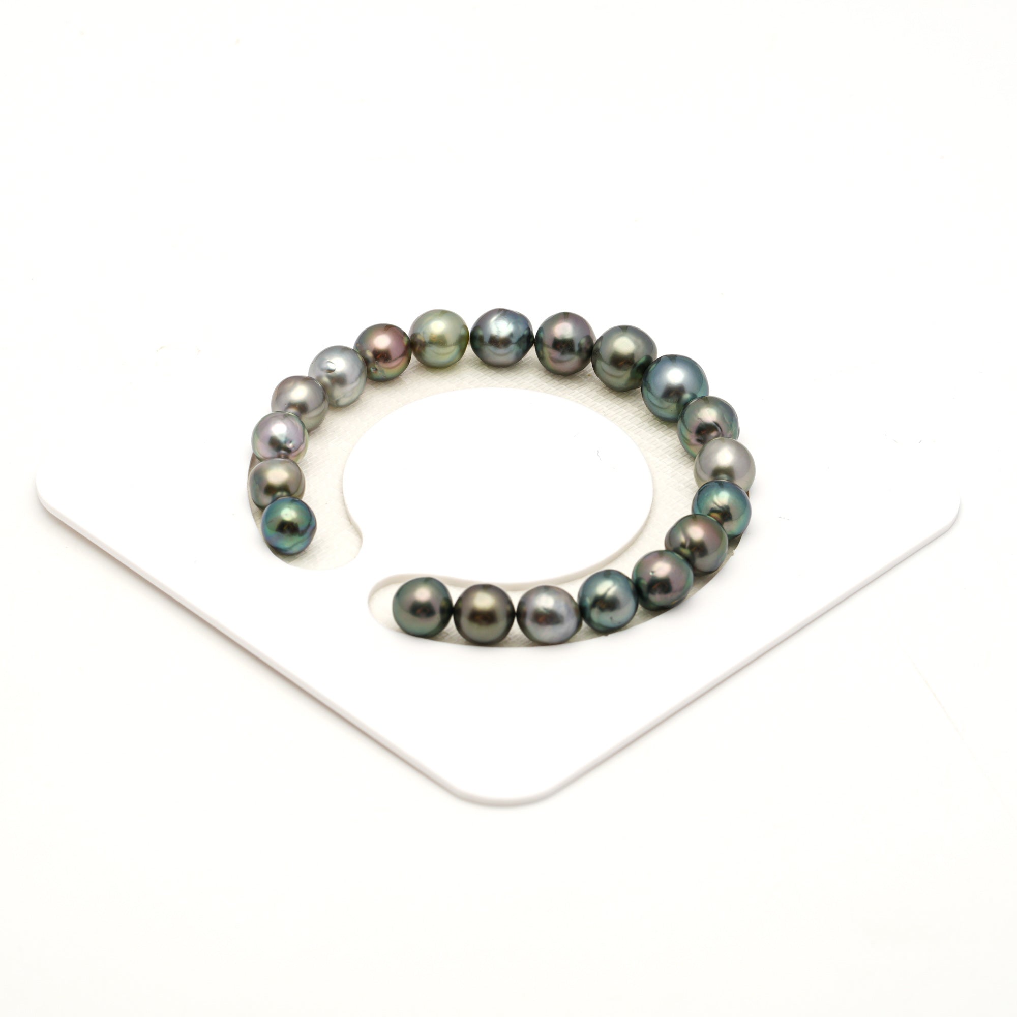 20pcs Multicolor 8-10mm - SR/NR AAA/AA Quality Tahitian Pearl Bracelet BR2532 LP4