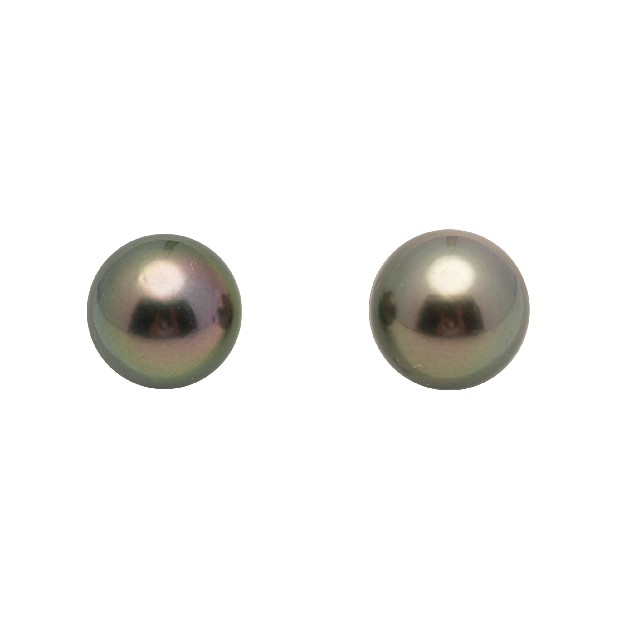 2pcs Green 11.3-11.6mm - RSR AA Quality Tahitian Pearl Pair ER1954 LP4