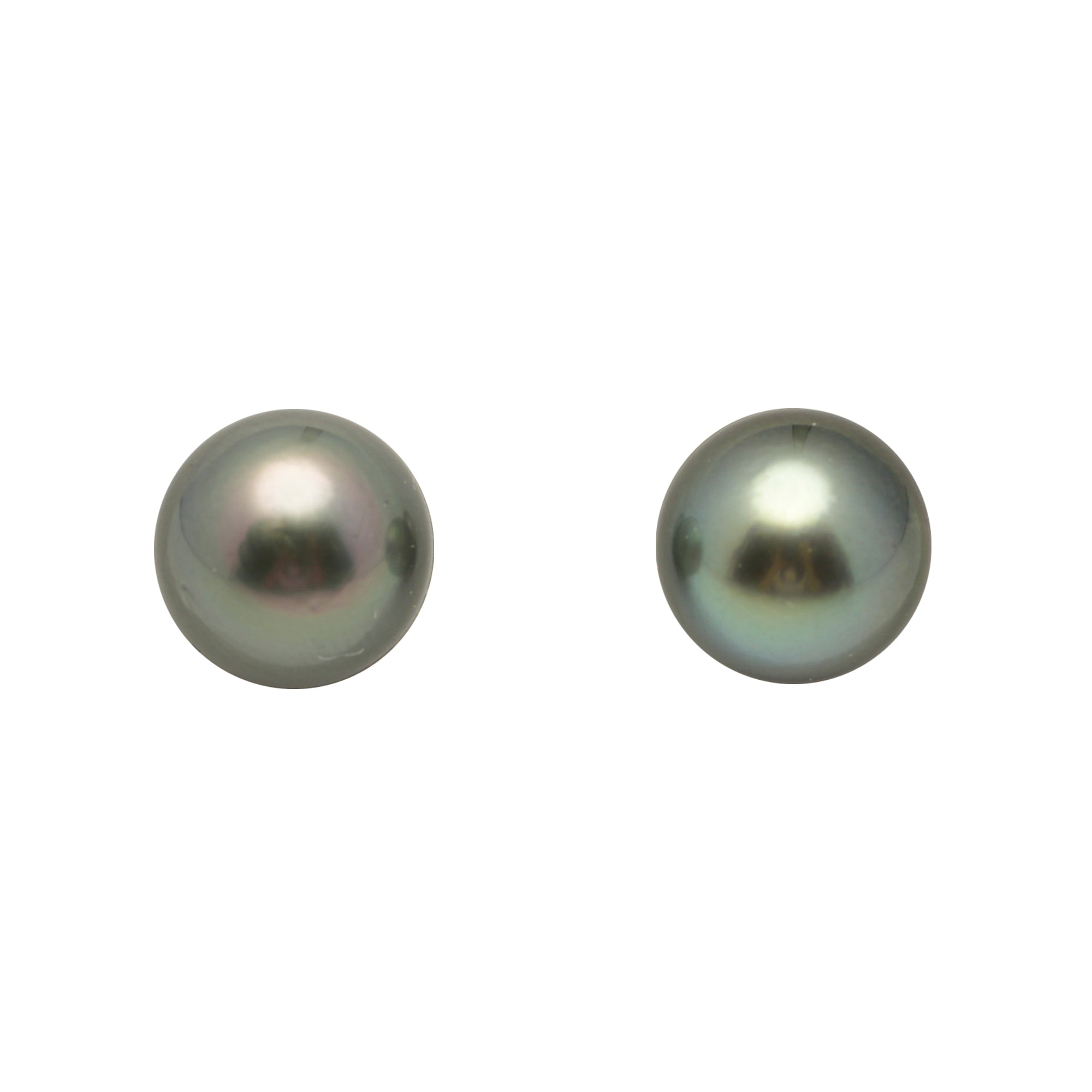 2pcs Green 11.1-11.3mm - SB/NR AA Quality Tahitian Pearl Pair ER1955 LP4