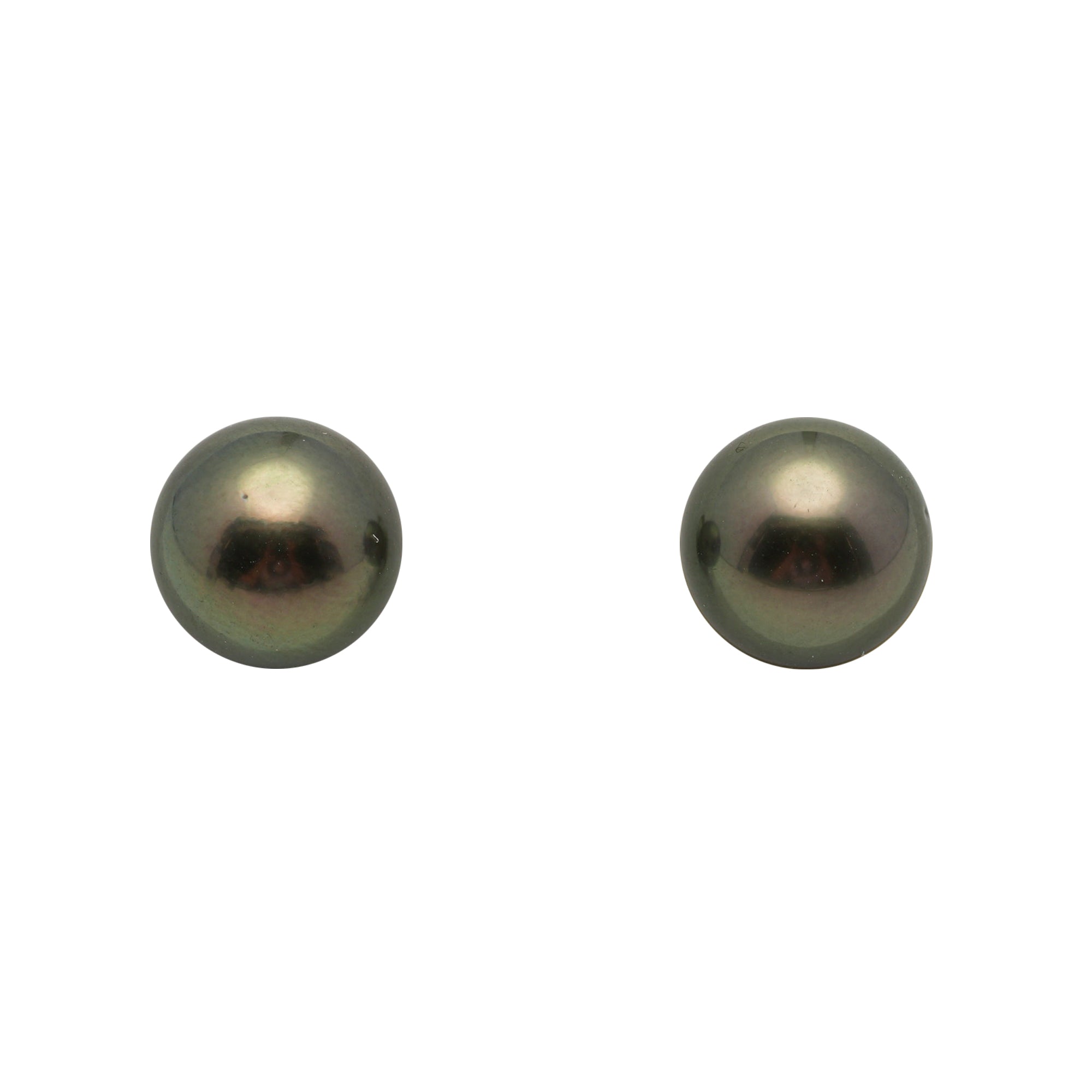 2pcs Dark Green 11.7mm - RSR AAA/AA Quality Tahitian Pearl Pair ER1956 LP3