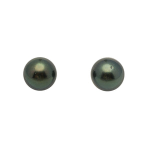 2pcs Dark Green 10.6-10.8mm - RSR AA Quality Tahitian Pearl Pair ER1958 LP3