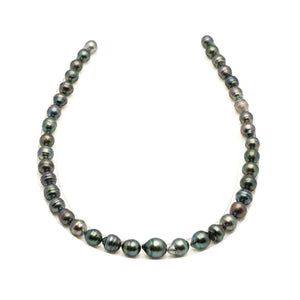 39pcs Green Mix 7-11mm - CL AAA/AA Quality Tahitian Pearl Necklace NL1758 LP1