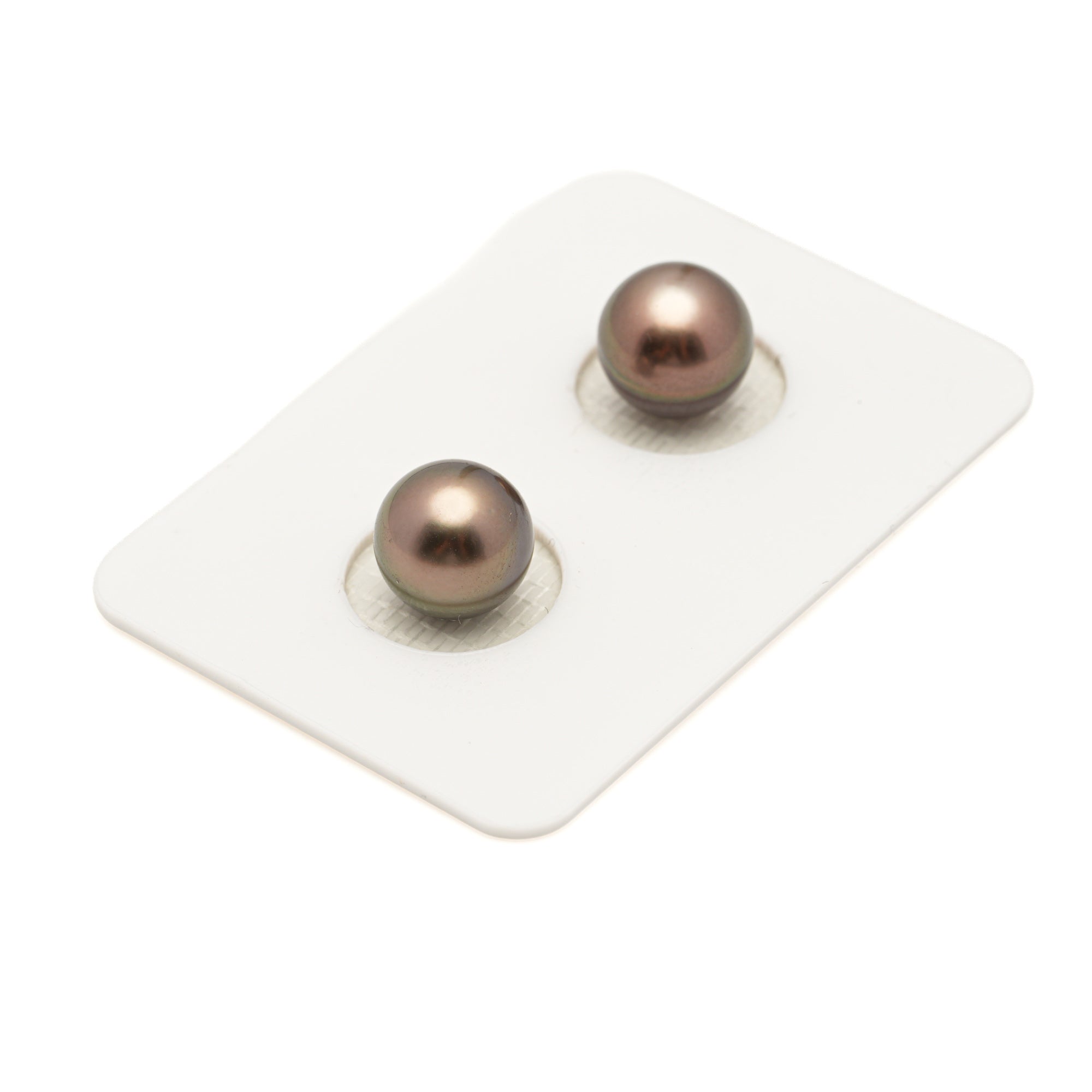 2pcs Copper 8.9-9.1mm - NR AAA/AA Quality Tahitian Pearl Pair ER1972 LP3