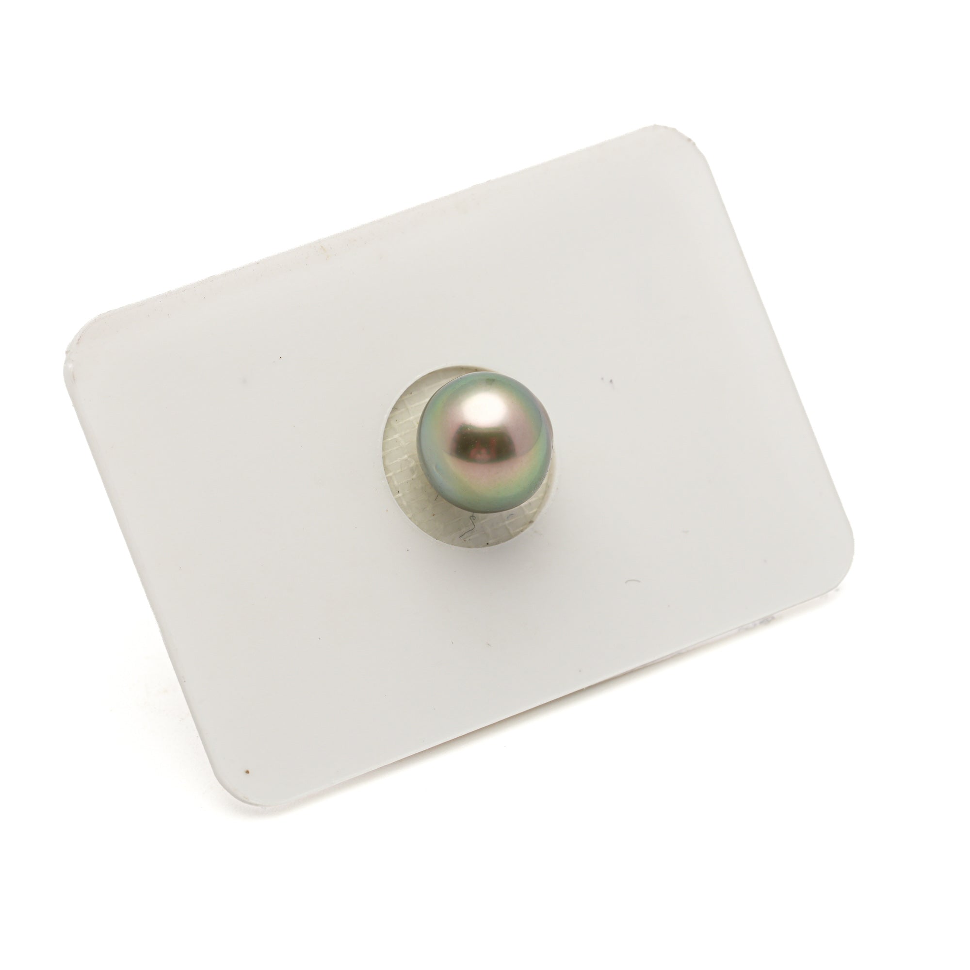 1pcs "High Luster" Light Green 9mm - SB AA/AAA Quality Tahitian Pearl Single LP2582 LP3