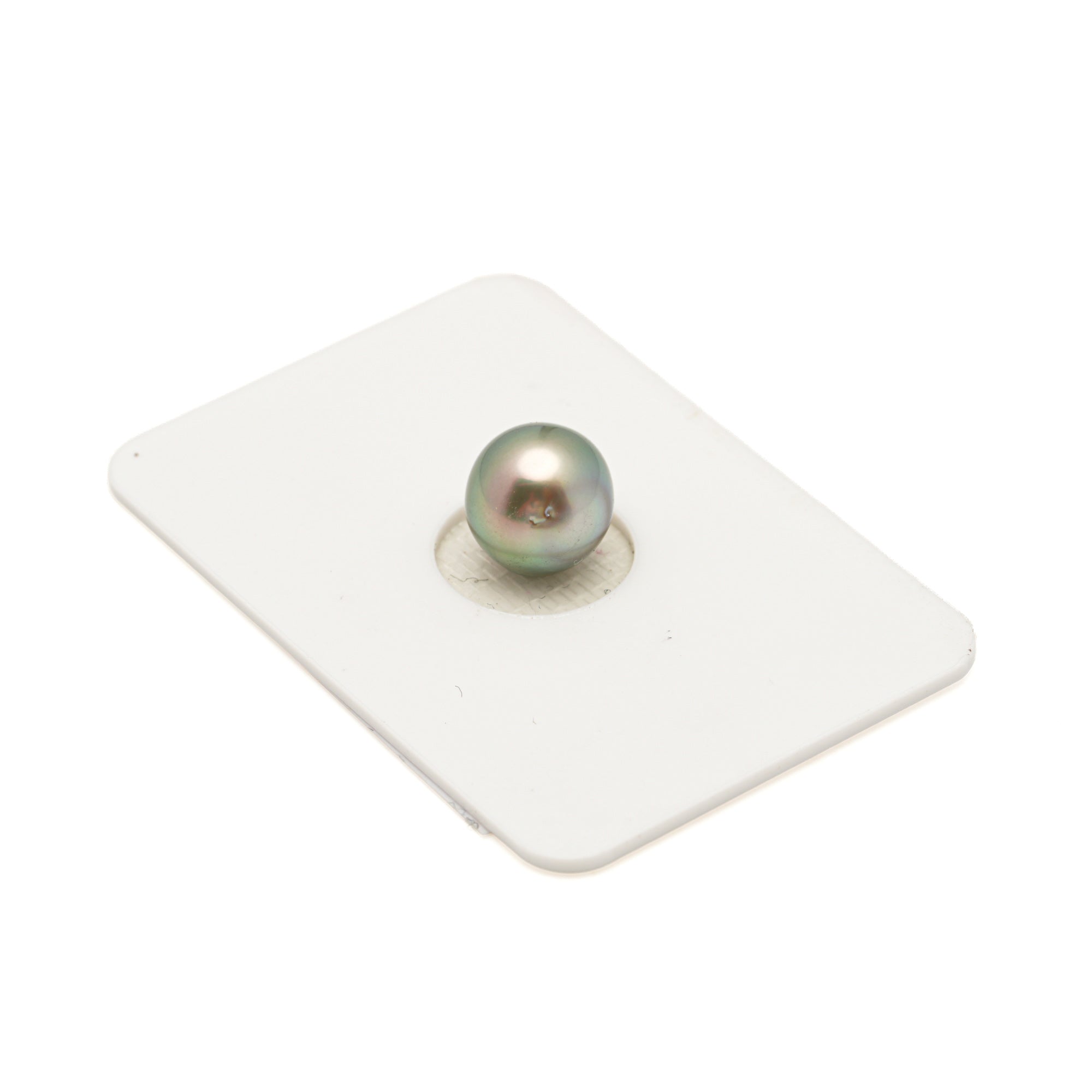 1pcs "High Luster" Light Green 9mm - SB AA/AAA Quality Tahitian Pearl Single LP2582 LP3