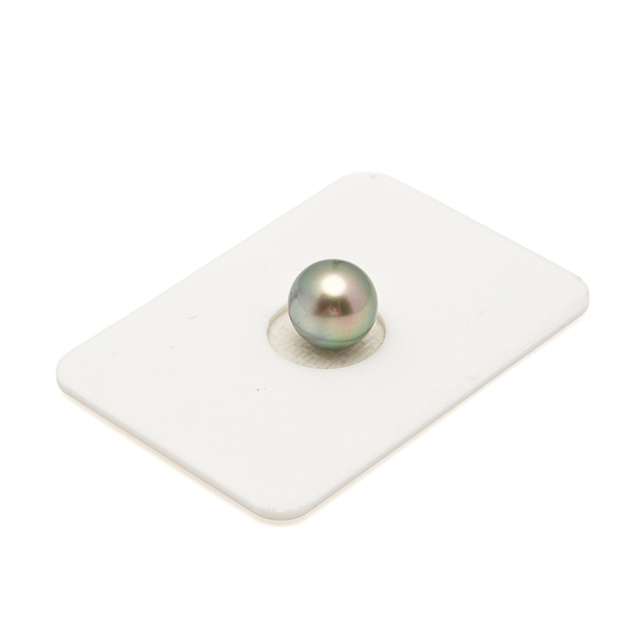 1pcs "High Luster" Light Green 9mm - SB AA/AAA Quality Tahitian Pearl Single LP2582 LP3