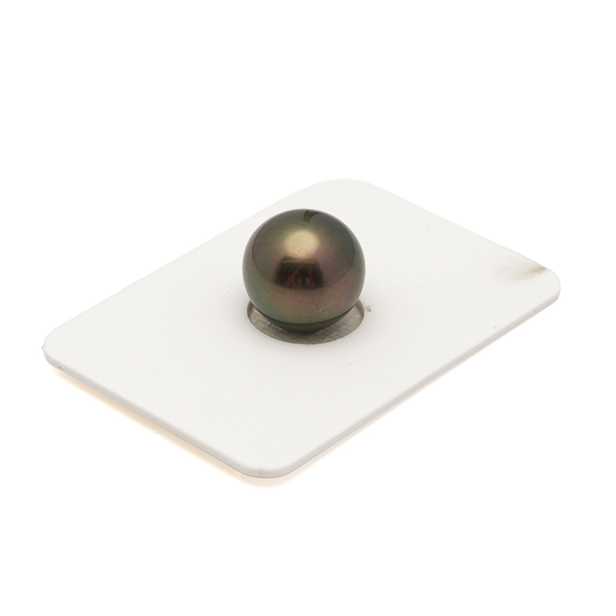 1pcs Brown Green 12.8mm - DROP TOP/AAA Quality Tahitian Pearl Single LP2580 LP3