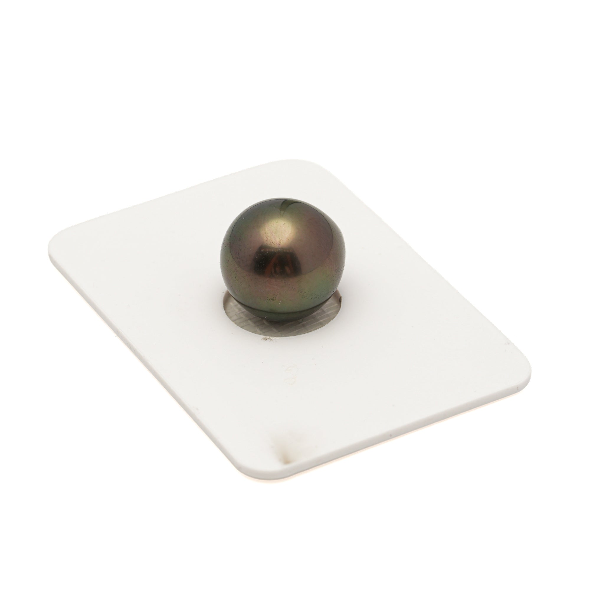1pcs Brown Green 12.8mm - DROP TOP/AAA Quality Tahitian Pearl Single LP2580 LP3