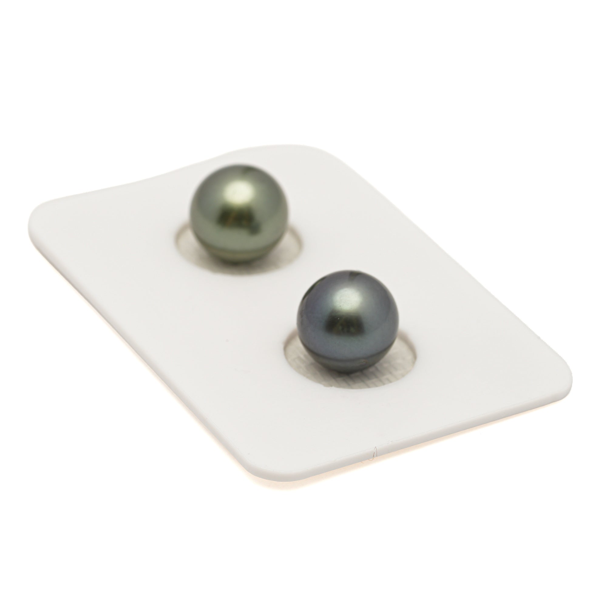 2pcs Multicolor 9.2-9.4mm - SR AAA/AA Quality Tahitian Pearl Pair ER1969 LP3