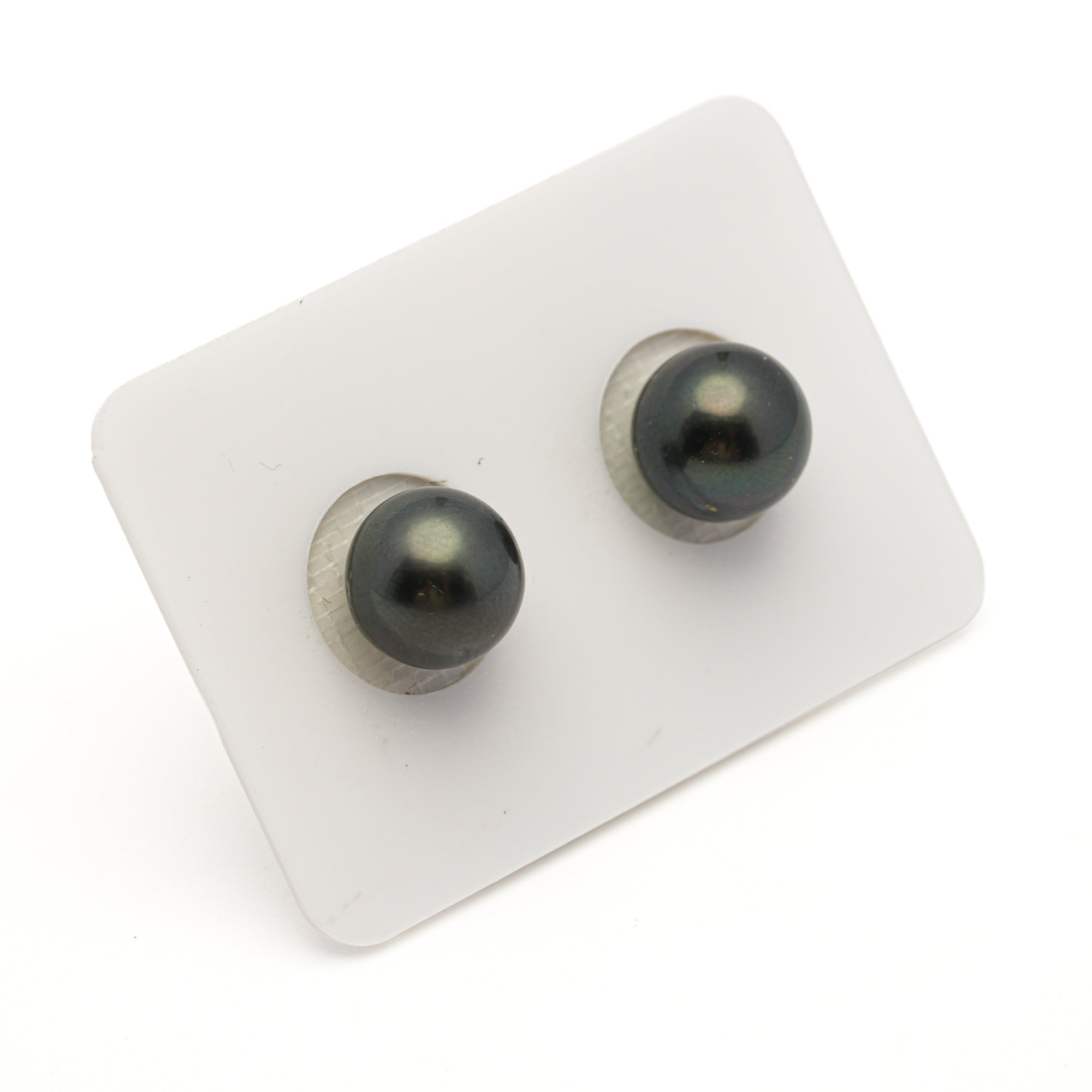 2pcs Dark 9.2-10.2mm - RSR AAA/AA Quality Tahitian Pearl Pair ER1971 LP3