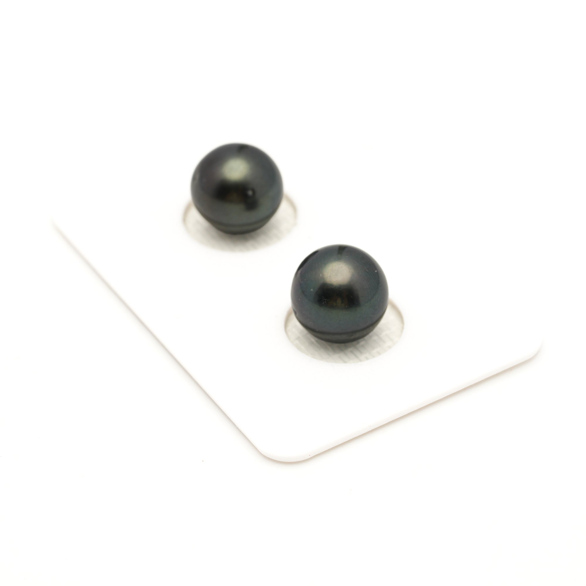 2pcs Dark 9.2-10.2mm - RSR AAA/AA Quality Tahitian Pearl Pair ER1971 LP3