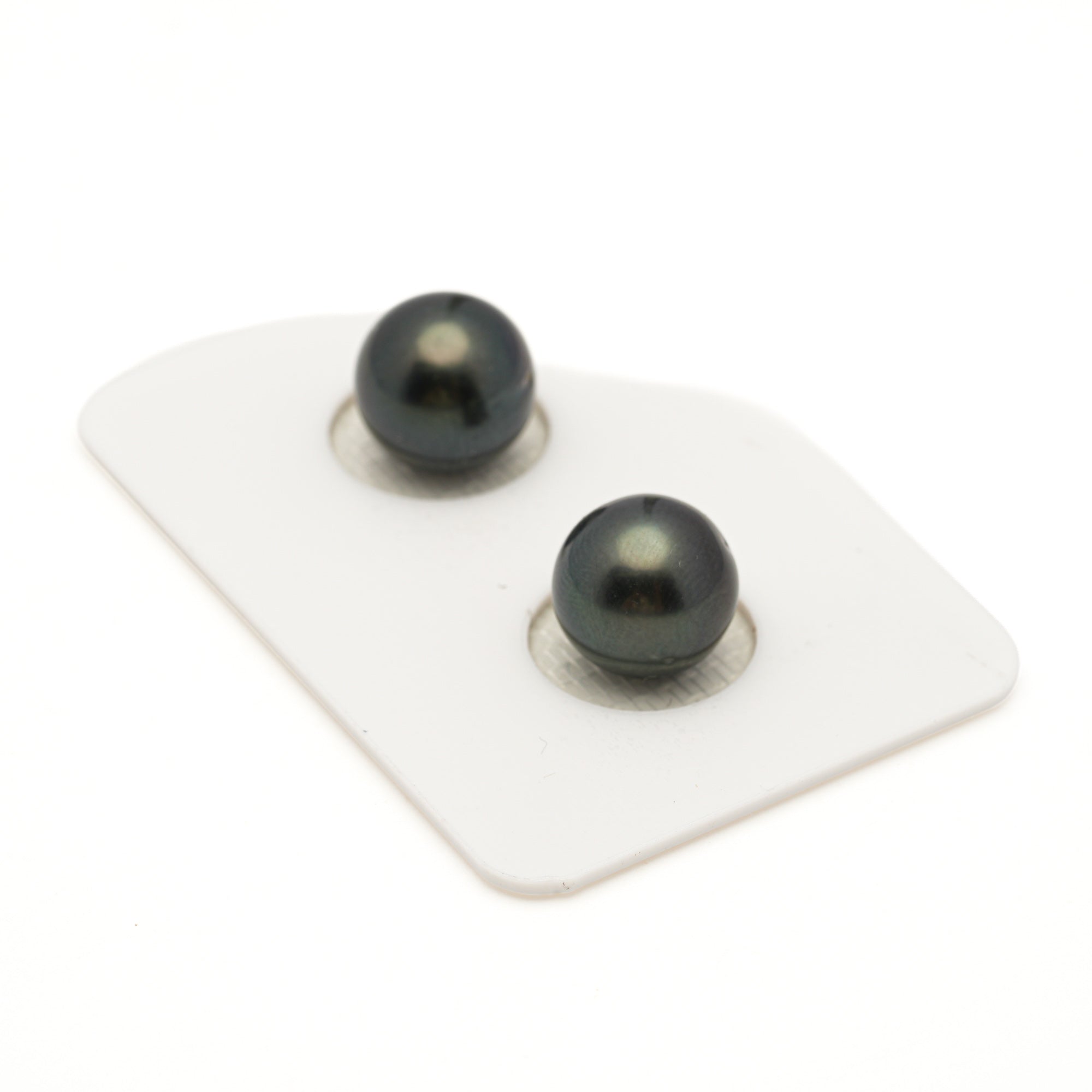 2pcs Dark 9.2-10.2mm - RSR AAA/AA Quality Tahitian Pearl Pair ER1971 LP3