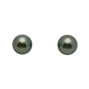 2pcs Green 8.6mm - RSR AAA Quality Tahitian Pearl Pair ER1974 LP3