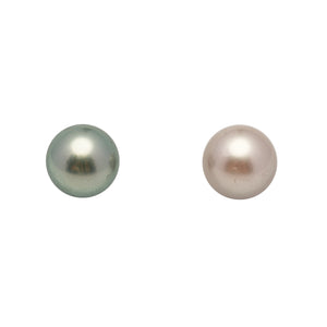 2pcs Multicolor 9.8mm - RSR AAA/AA Quality Tahitian Pearl Pair ER1978 LP3