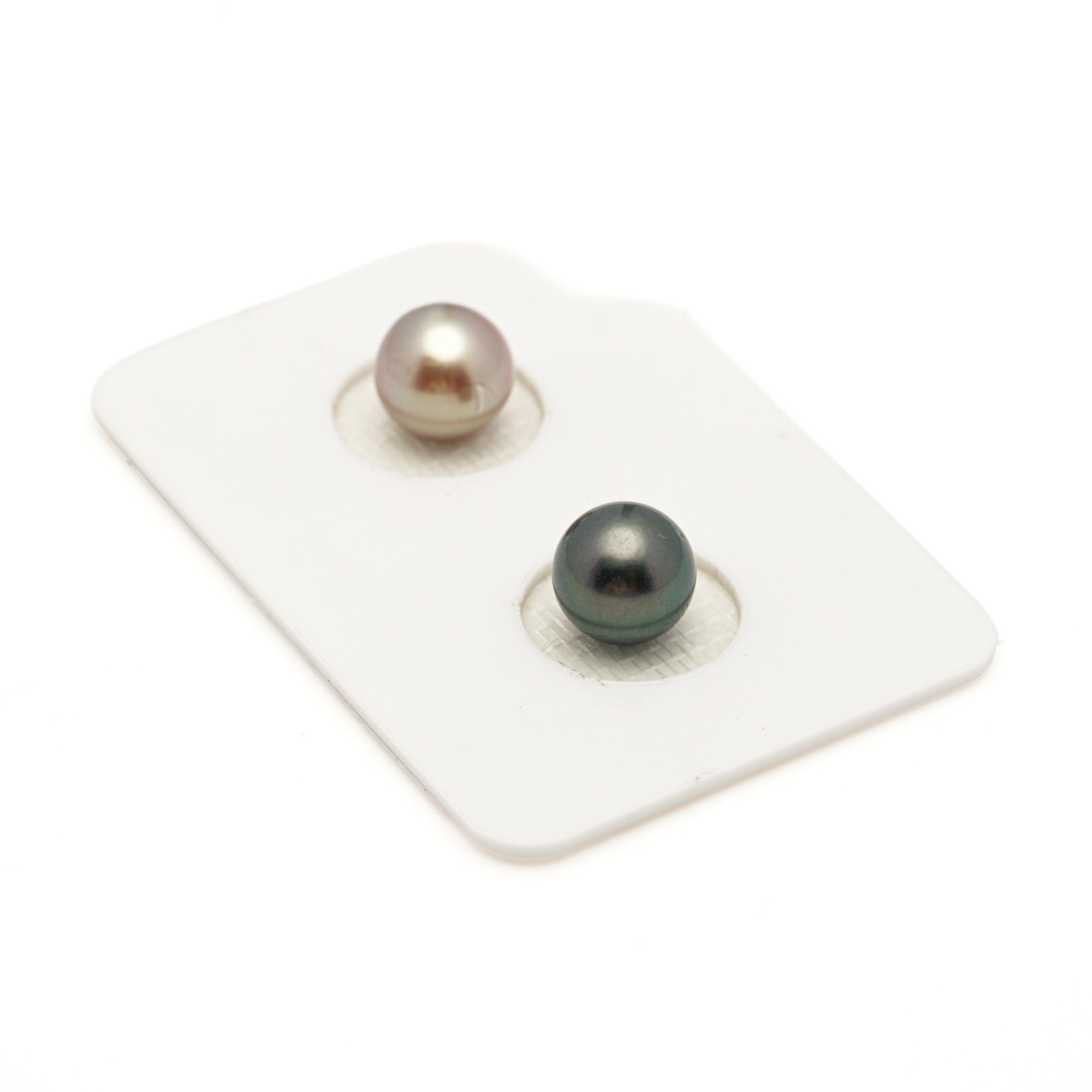 2pcs Multicolor 8.1mm - SR AAA Quality Tahitian Pearl Pair ER1980 LP3