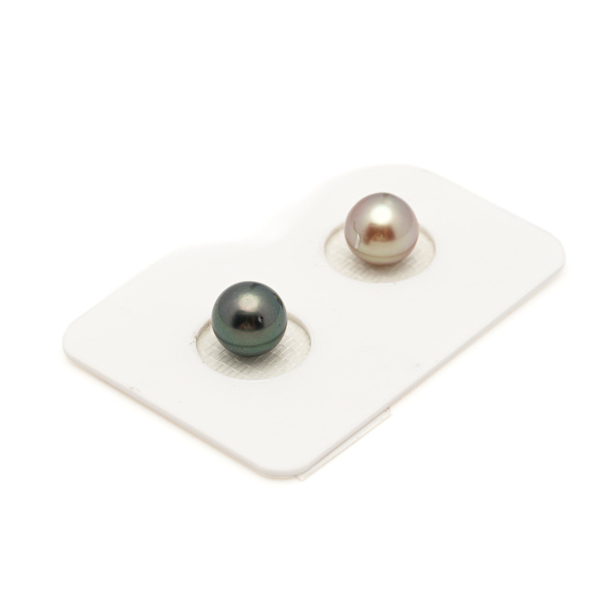 2pcs Multicolor 8.1mm - SR AAA Quality Tahitian Pearl Pair ER1980 LP3