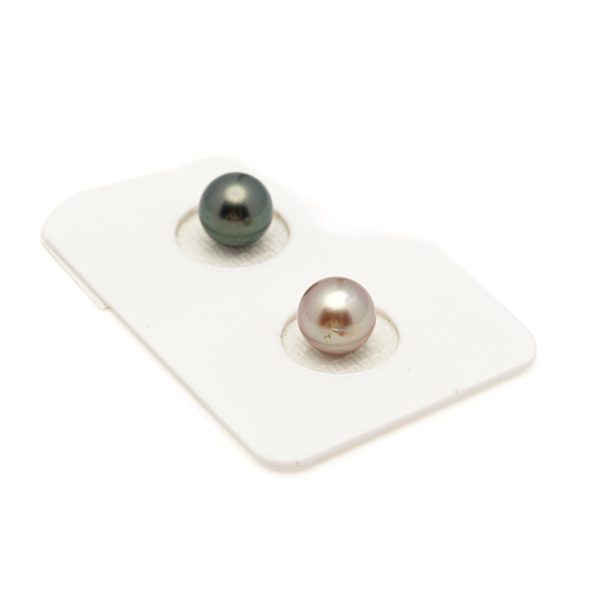 2pcs Multicolor 8.1mm - SR AAA Quality Tahitian Pearl Pair ER1980 LP3