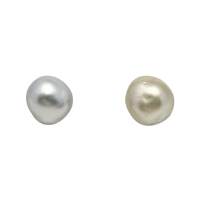 2pcs Silver Light 9.9-10.1mm - BQ AAA Quality Tahitian Pearl Pair ER1979 LP3