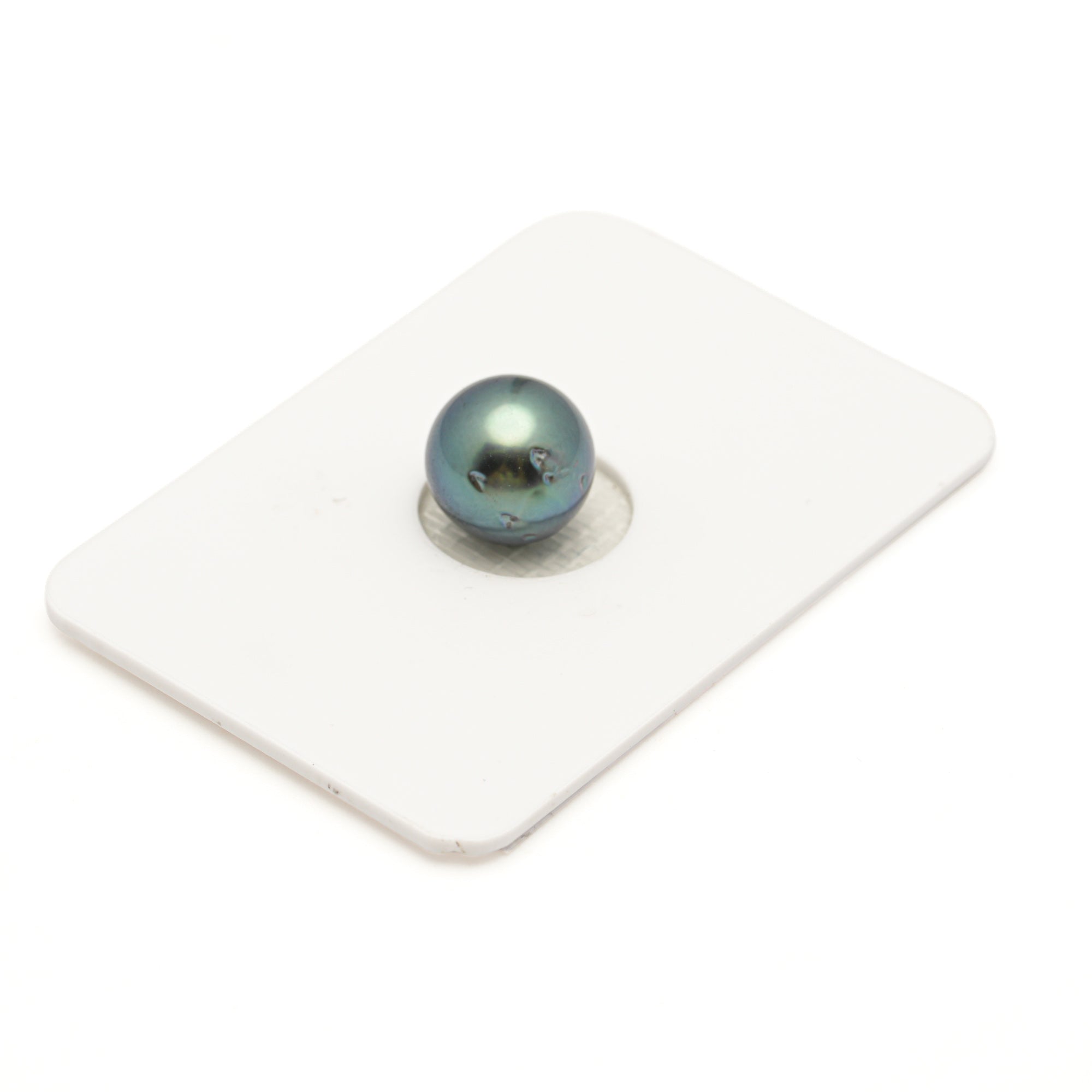 1pcs Blue Green 9.6mm - RSR AAA/AA Quality Tahitian Pearl Single LP2571 LP3