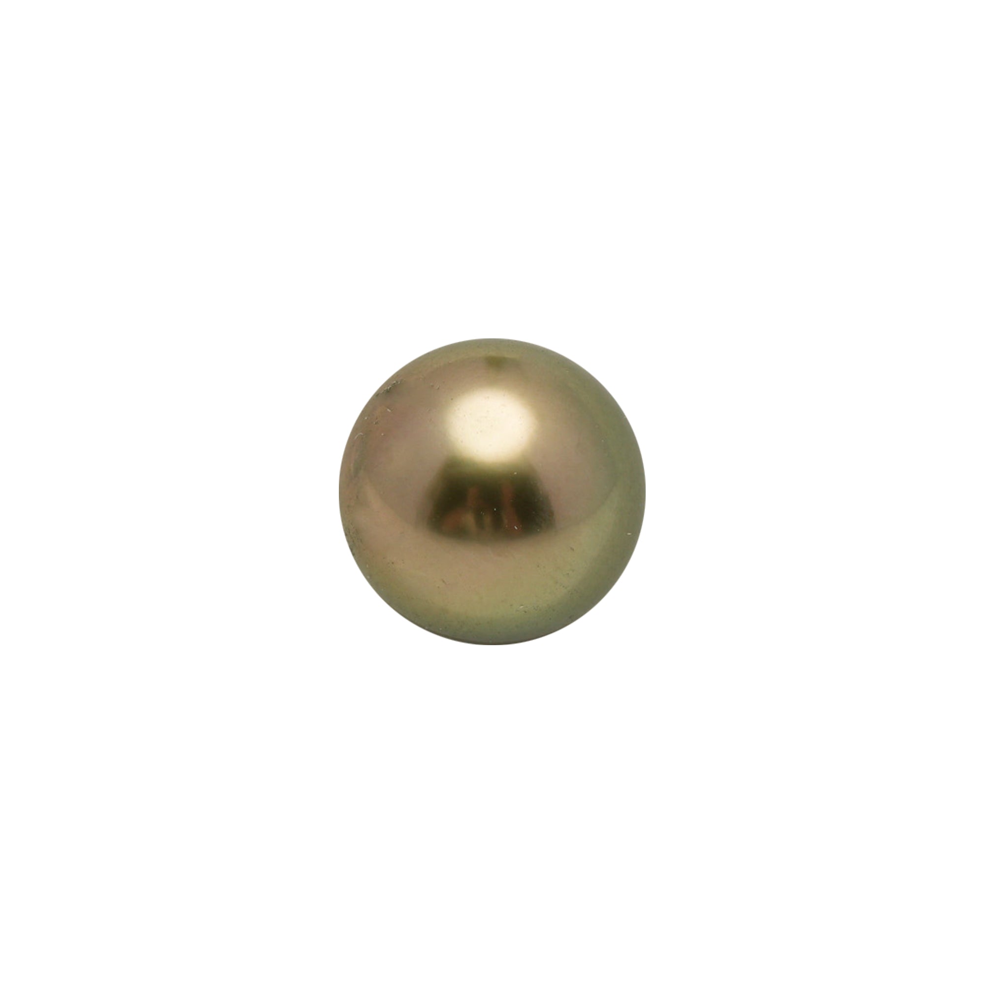 1pcs "High Luster" Golden Green 9.2mm - NR AAA/AA Quality Tahitian Pearl Single LP2576 LP3