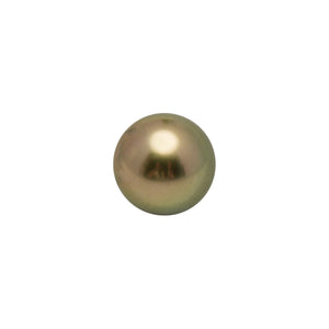 1pcs "High Luster" Golden Green 9.2mm - NR AAA/AA Quality Tahitian Pearl Single LP2576 LP3