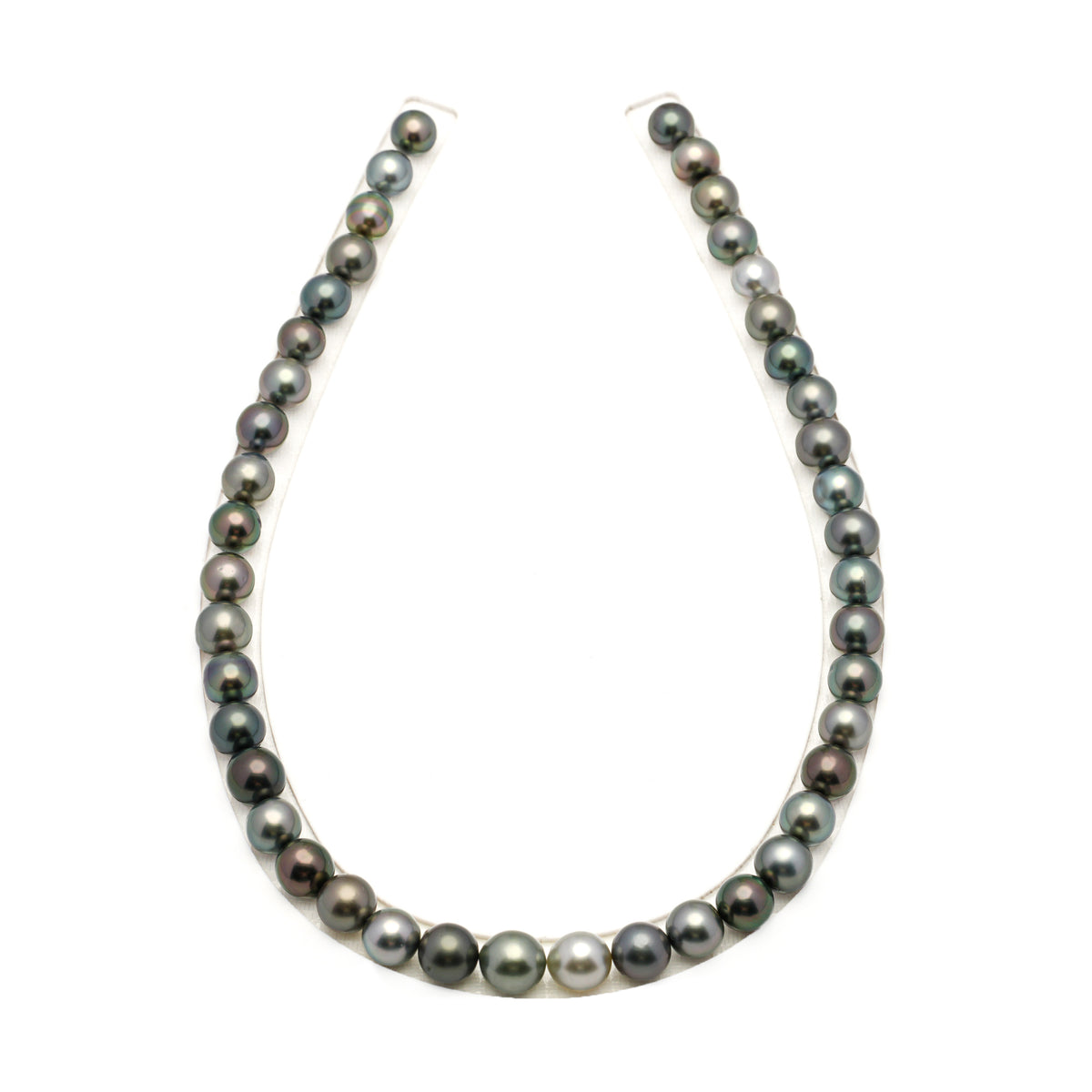 43pcs Multicolor 9-10mm - SR/NR AAA/AA Quality Tahitian Pearl Necklace NL1803 LP5