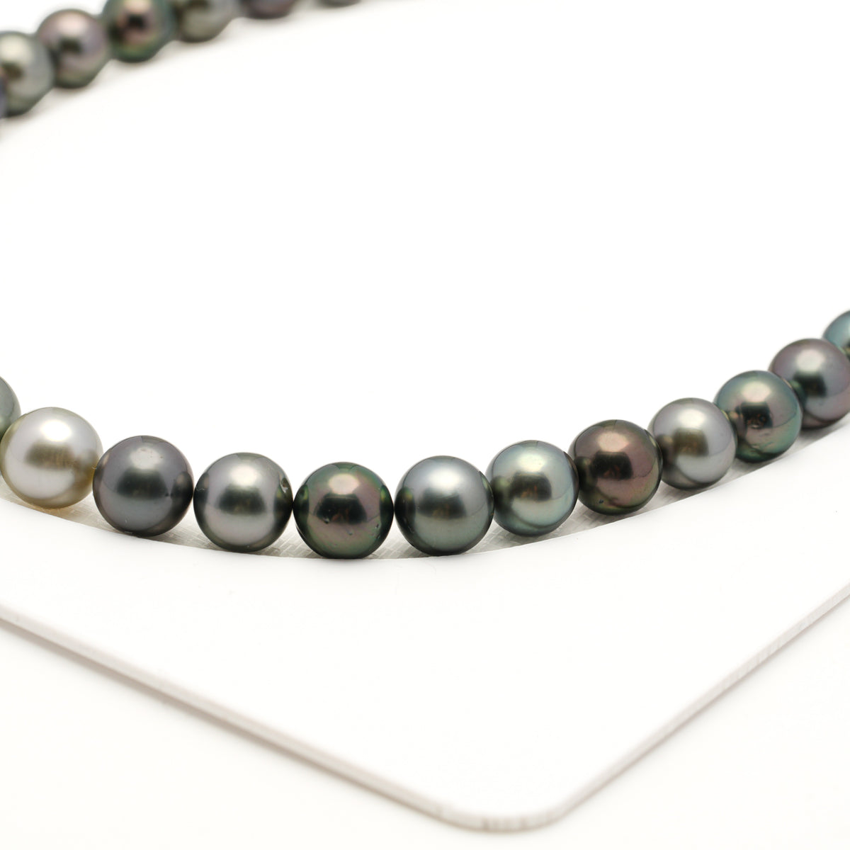 43pcs Multicolor 9-10mm - SR/NR AAA/AA Quality Tahitian Pearl Necklace NL1803 LP5