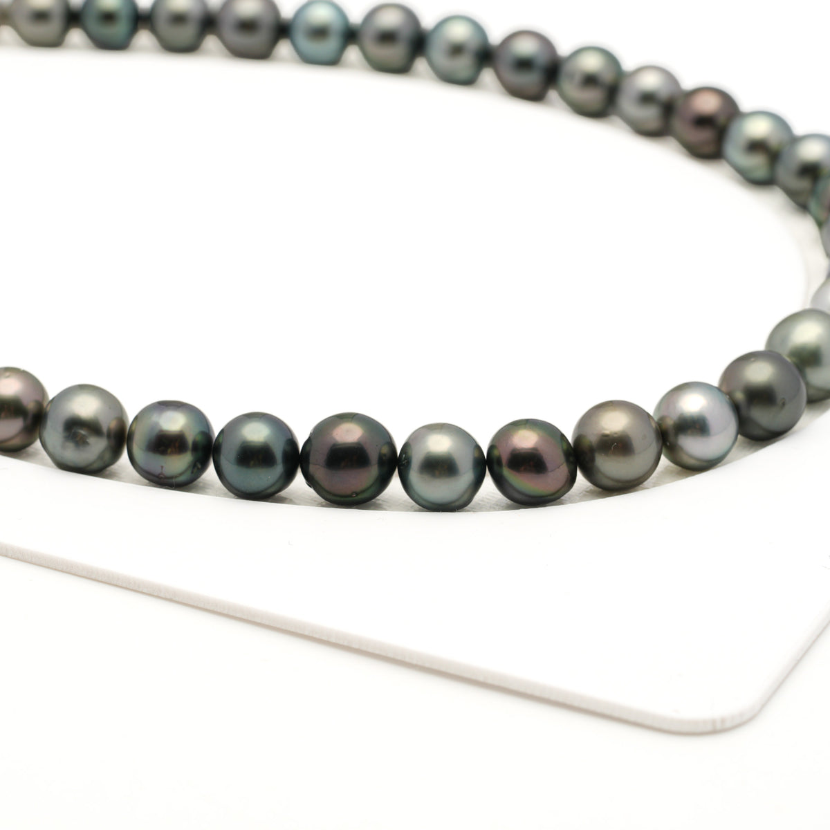 43pcs Multicolor 9-10mm - SR/NR AAA/AA Quality Tahitian Pearl Necklace NL1803 LP5