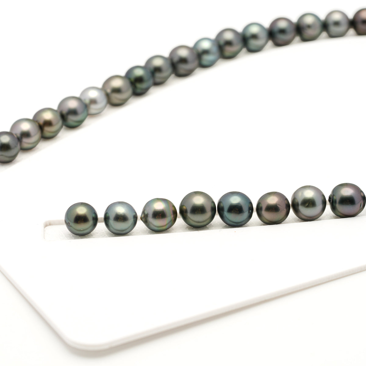 43pcs Multicolor 9-10mm - SR/NR AAA/AA Quality Tahitian Pearl Necklace NL1803 LP5