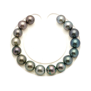 16pcs Multicolor 9-10mm - SR/NR AAA/AA Quality Tahitian Pearl Bracelet BR2548 LP5