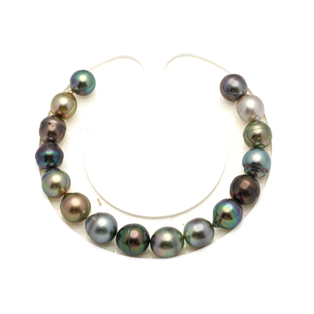 16pcs "High Luster" Multicolor 8-9mm - SB AAA/AA Quality Tahitian Pearl Bracelet BR2545 LP5