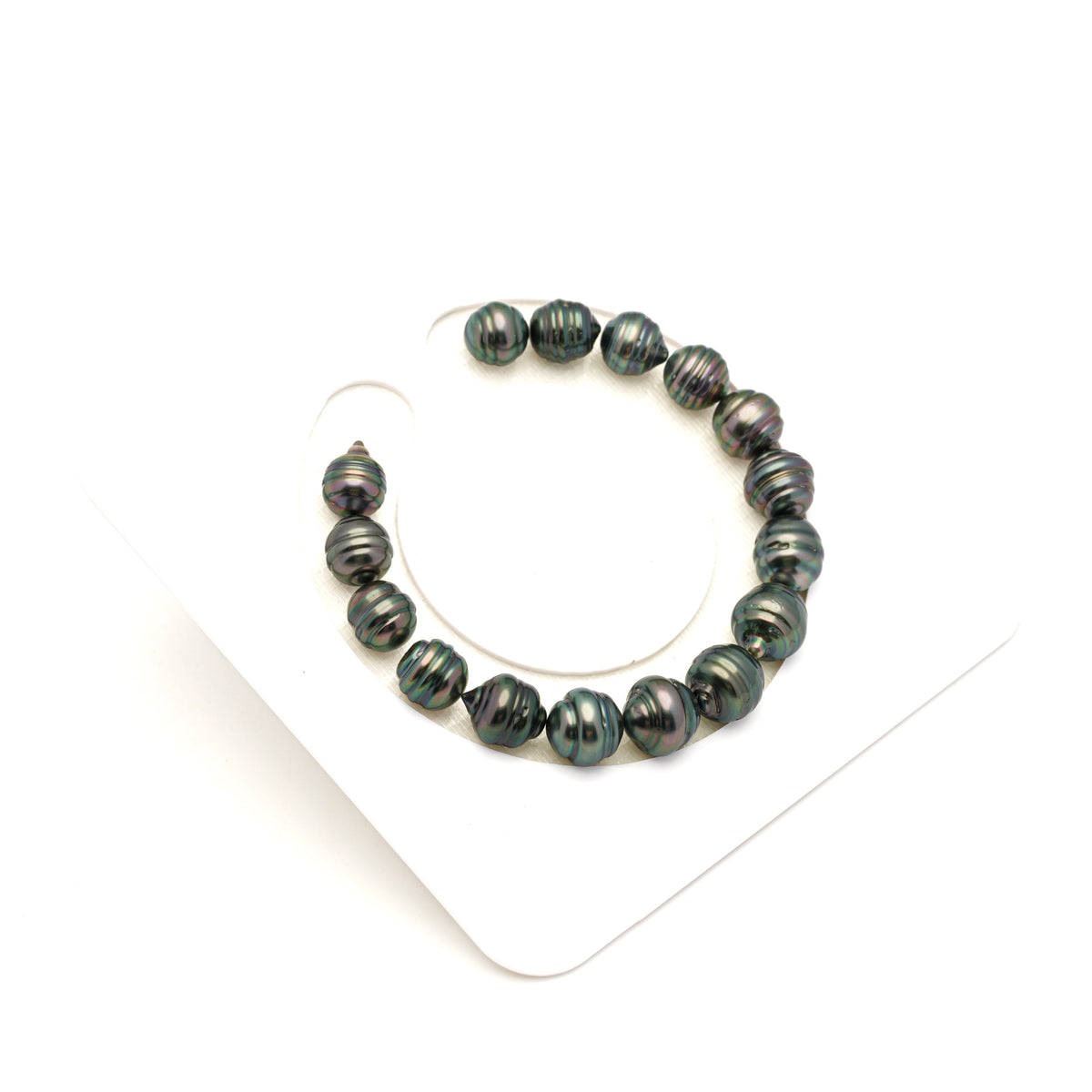 16pcs Green 8-10mm - CL AAA/AA Quality Tahitian Pearl Bracelet BR2547 LP5