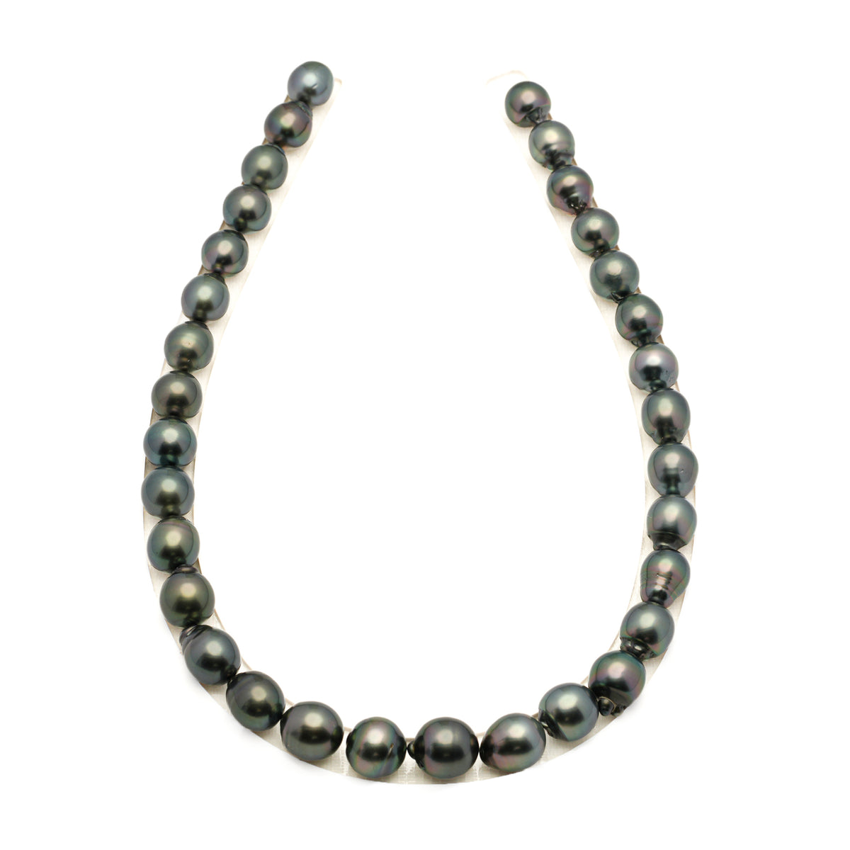 32pcs Green 11-13mm - SB AAA Quality Tahitian Pearl Necklace NL1809 LP5