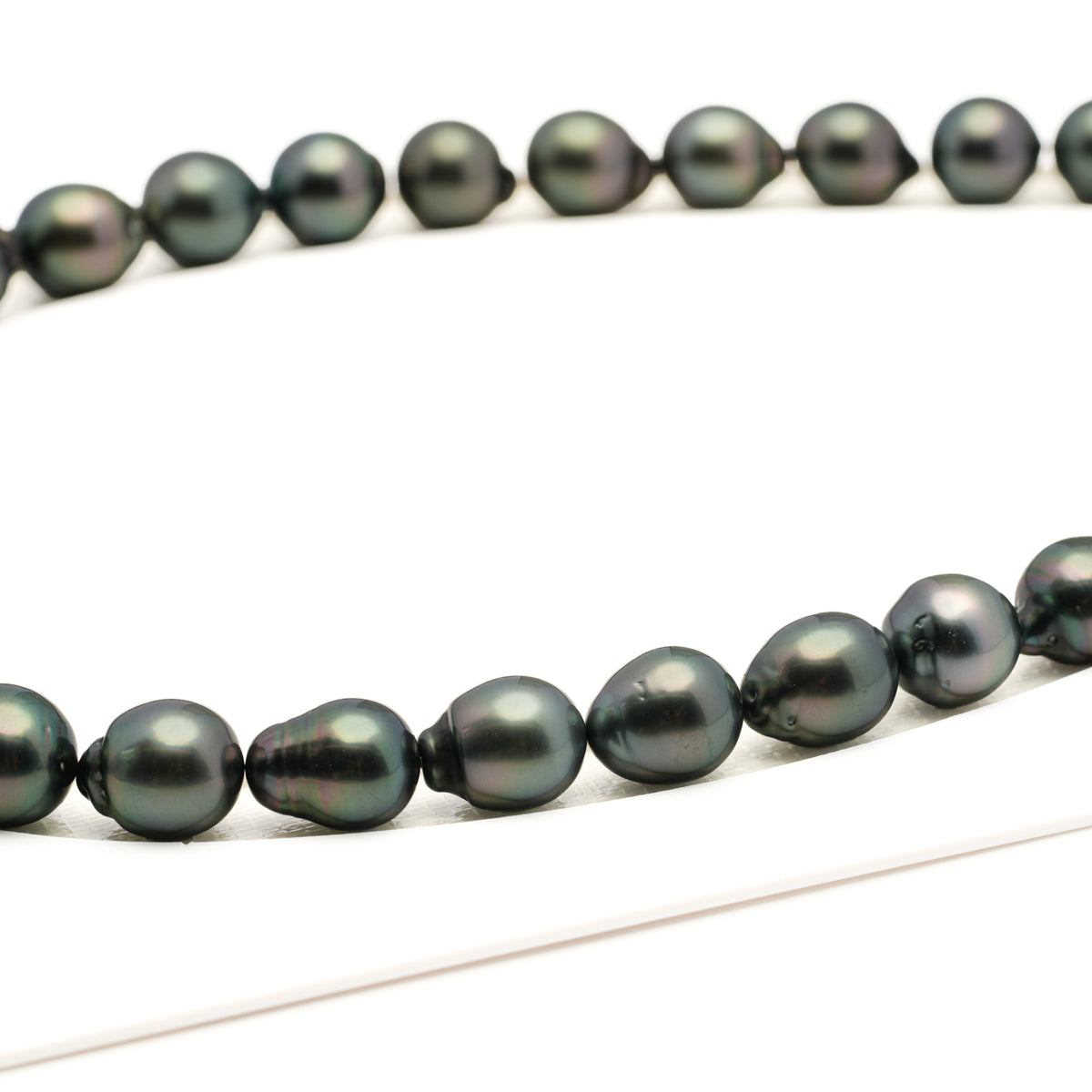 32pcs Green 11-13mm - SB AAA Quality Tahitian Pearl Necklace NL1809 LP5