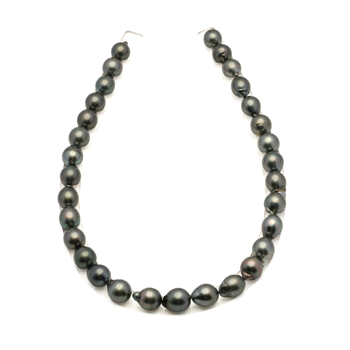 31pcs Green Mix 11-12mm - SB AAA/AA Quality Tahitian Pearl Necklace NL1810 LP5