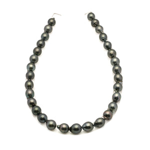 31pcs Green Mix 11-12mm - SB AAA/AA Quality Tahitian Pearl Necklace NL1810 LP5