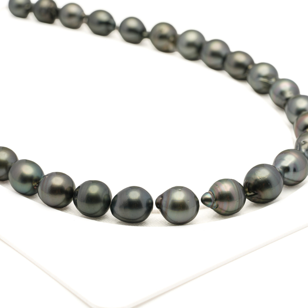 31pcs Green Mix 11-12mm - SB AAA/AA Quality Tahitian Pearl Necklace NL1810 LP5