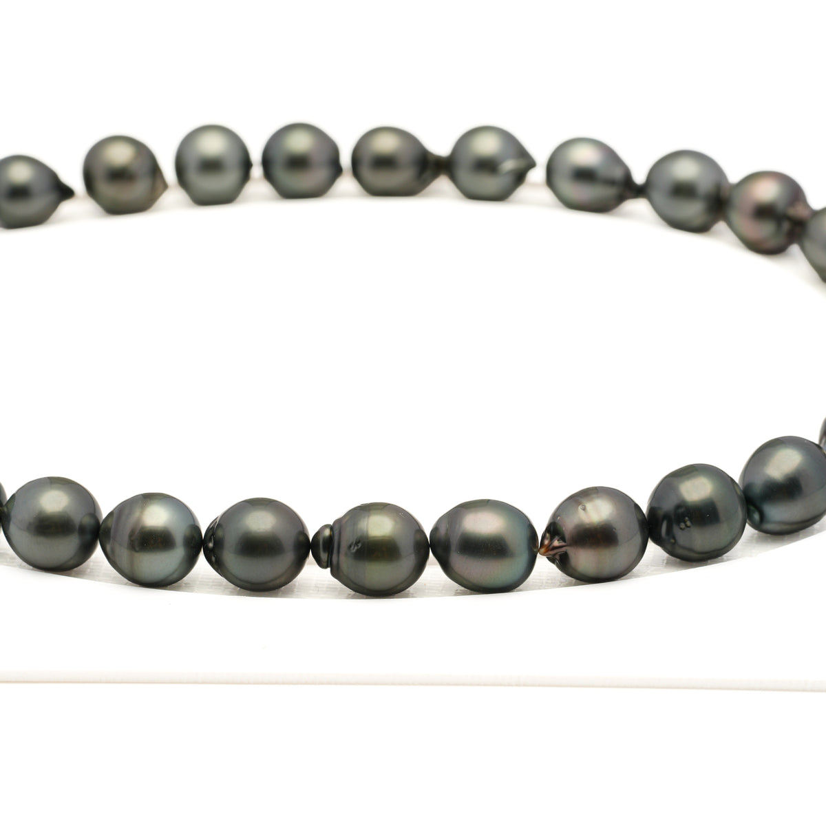 31pcs Green Mix 11-12mm - SB AAA/AA Quality Tahitian Pearl Necklace NL1810 LP5