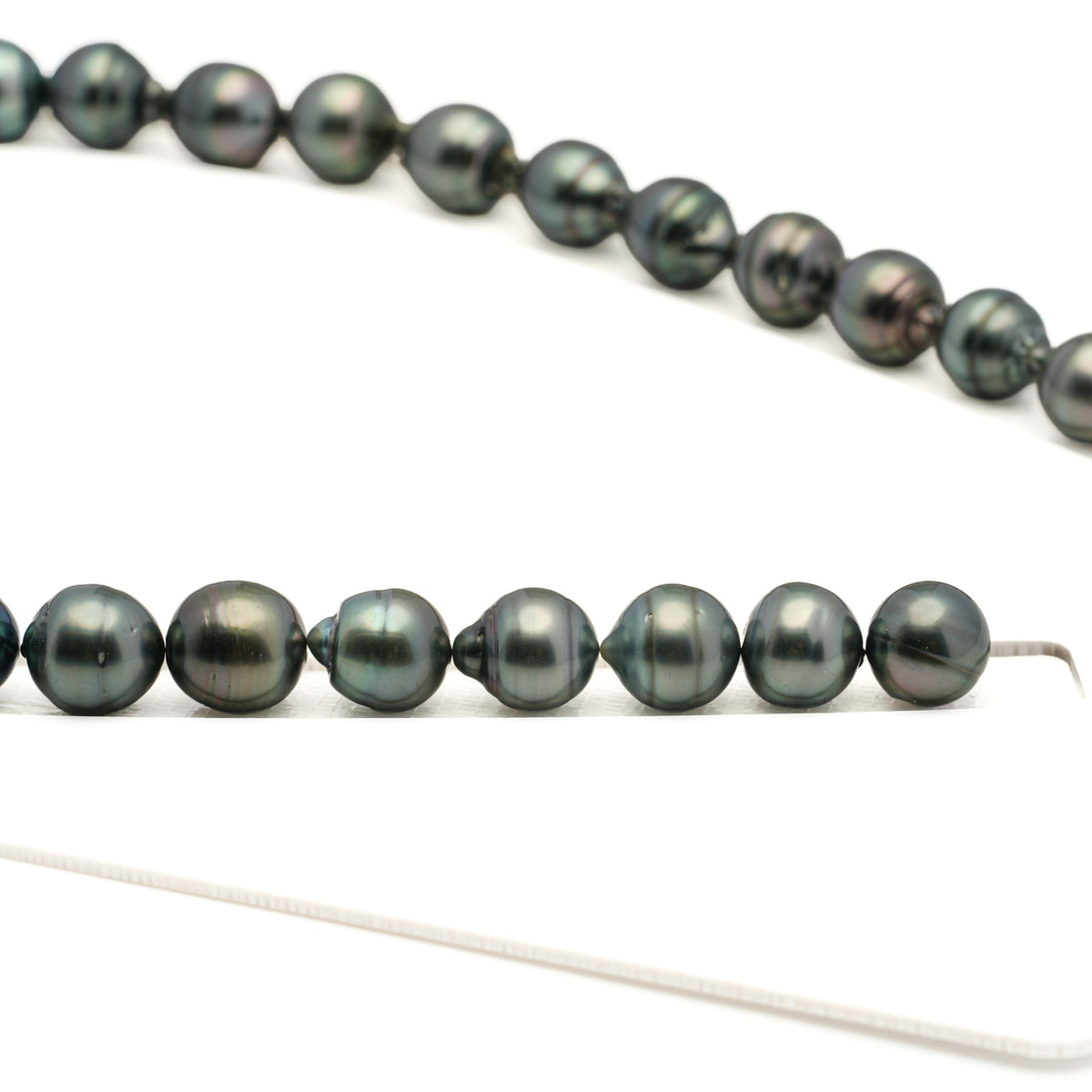 31pcs Blue 11-13mm - SB/CL AAA Quality Tahitian Pearl Necklace NL1807 LP5