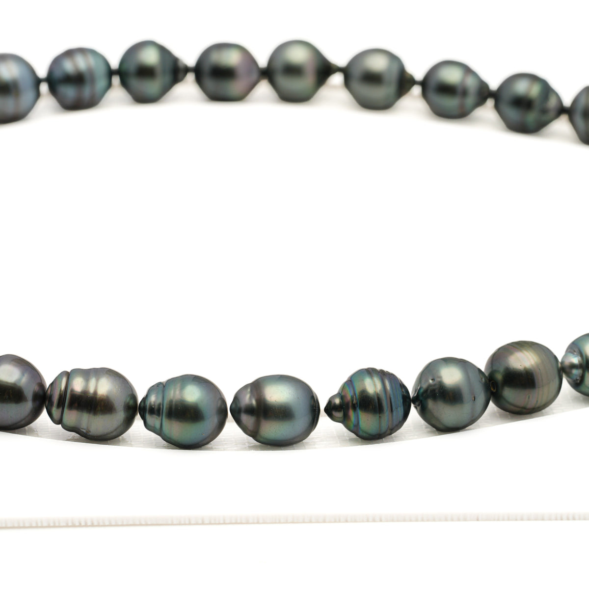 31pcs Blue 11-13mm - SB/CL AAA Quality Tahitian Pearl Necklace NL1807 LP5