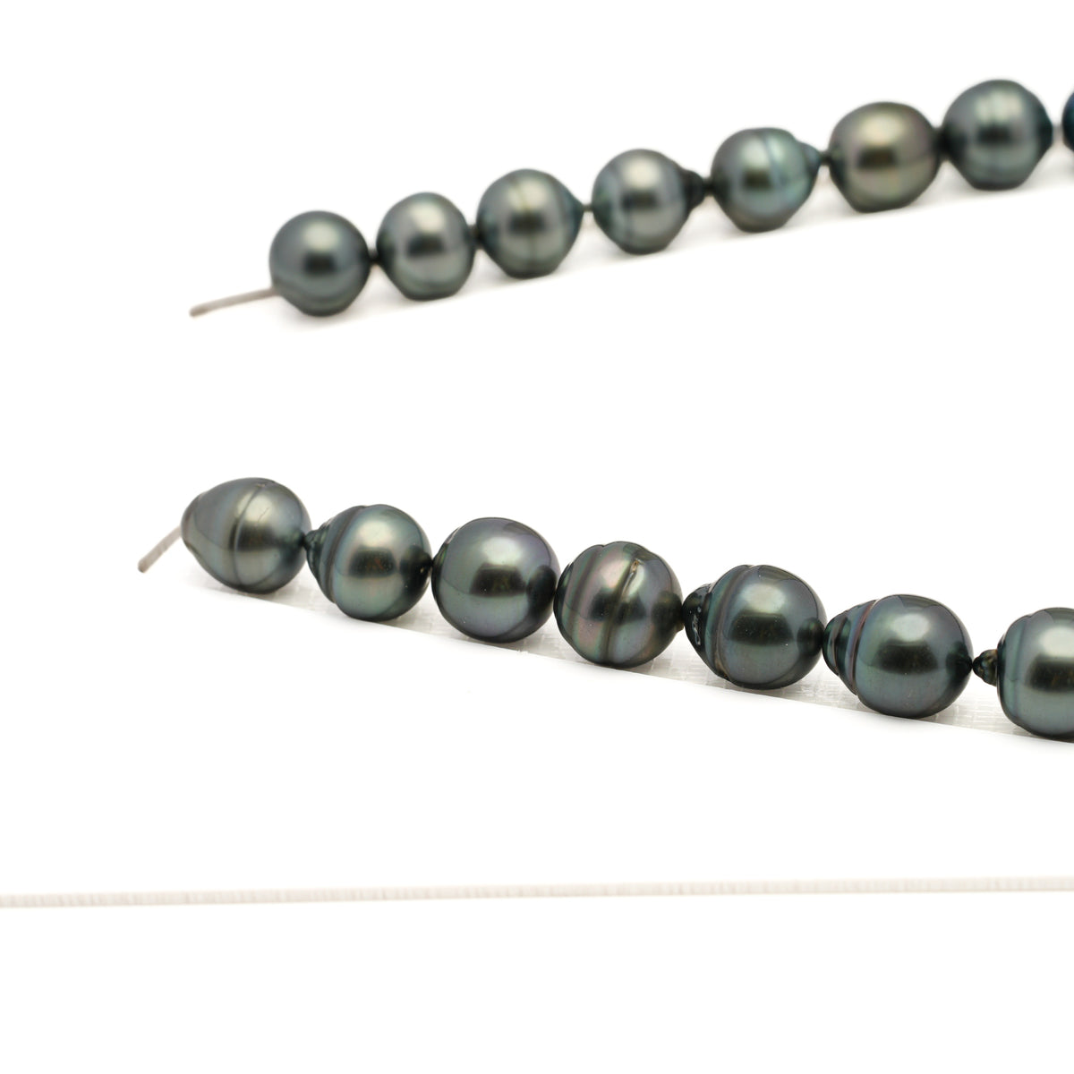31pcs Blue 11-13mm - SB/CL AAA Quality Tahitian Pearl Necklace NL1807 LP5