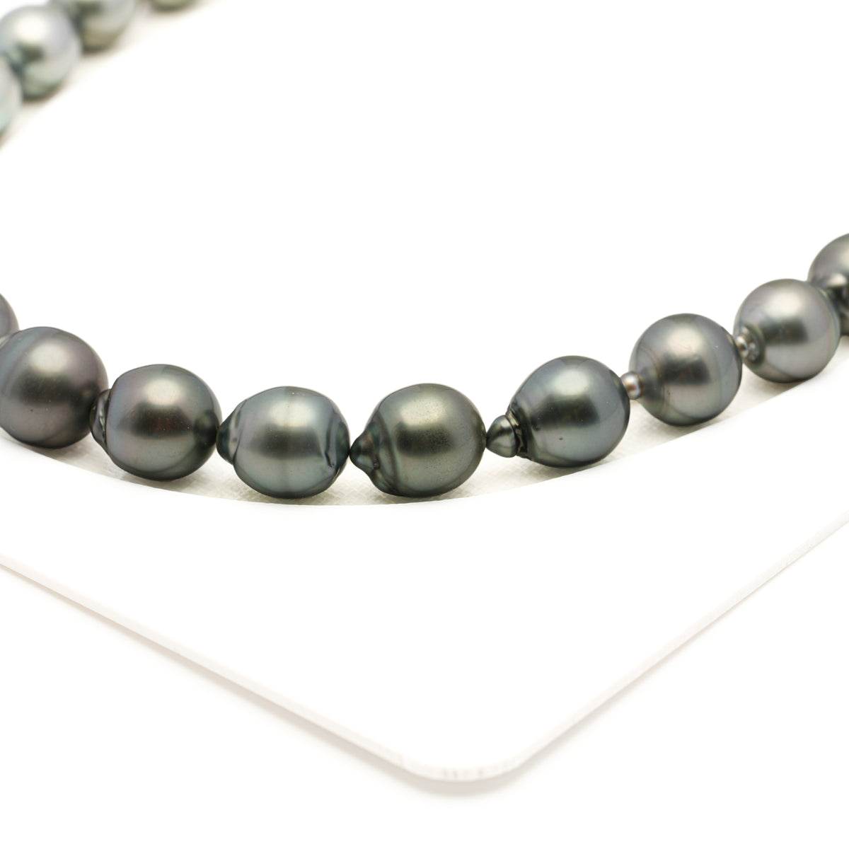 31pcs Green Mix 11-12mm - SB AAA/AA Quality Tahitian Pearl Necklace NL1808 LP5
