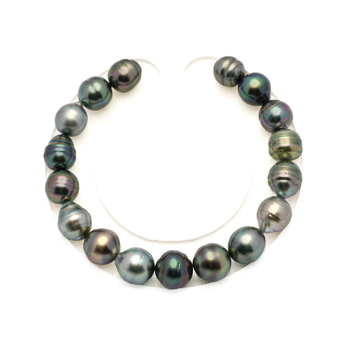 17pcs Multicolor 9-10mm - CL AA Quality Tahitian Pearl Bracelet BR2563 LP5